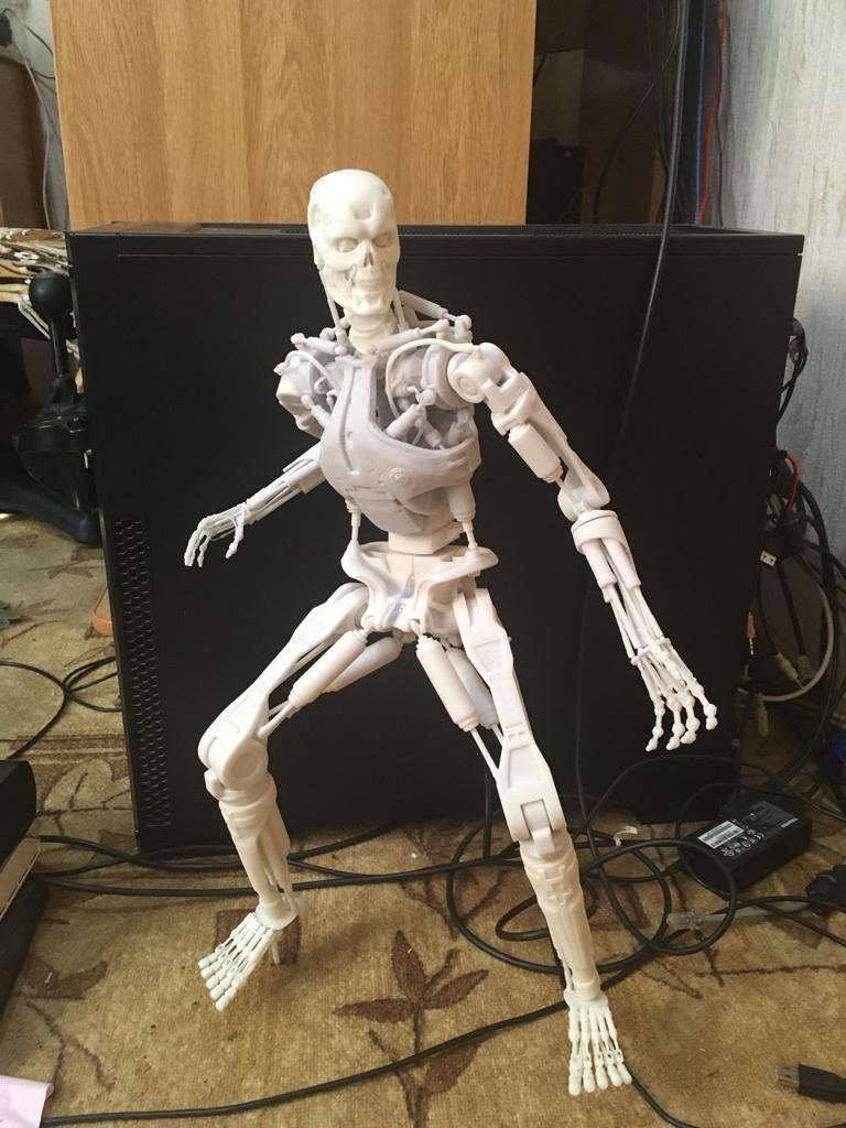 Terminator T-800 Endoskeleton Rekvizit T1 3D print model_3