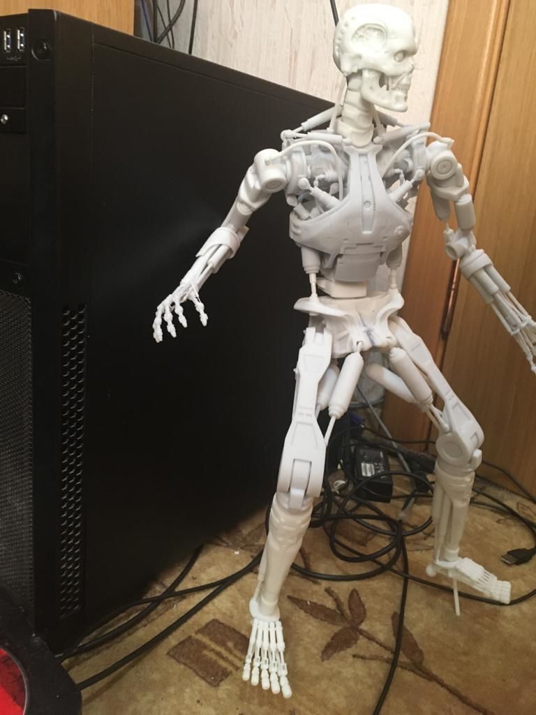 Terminator T-800 Endoskeleton Rekvizit T1 3D print model_4