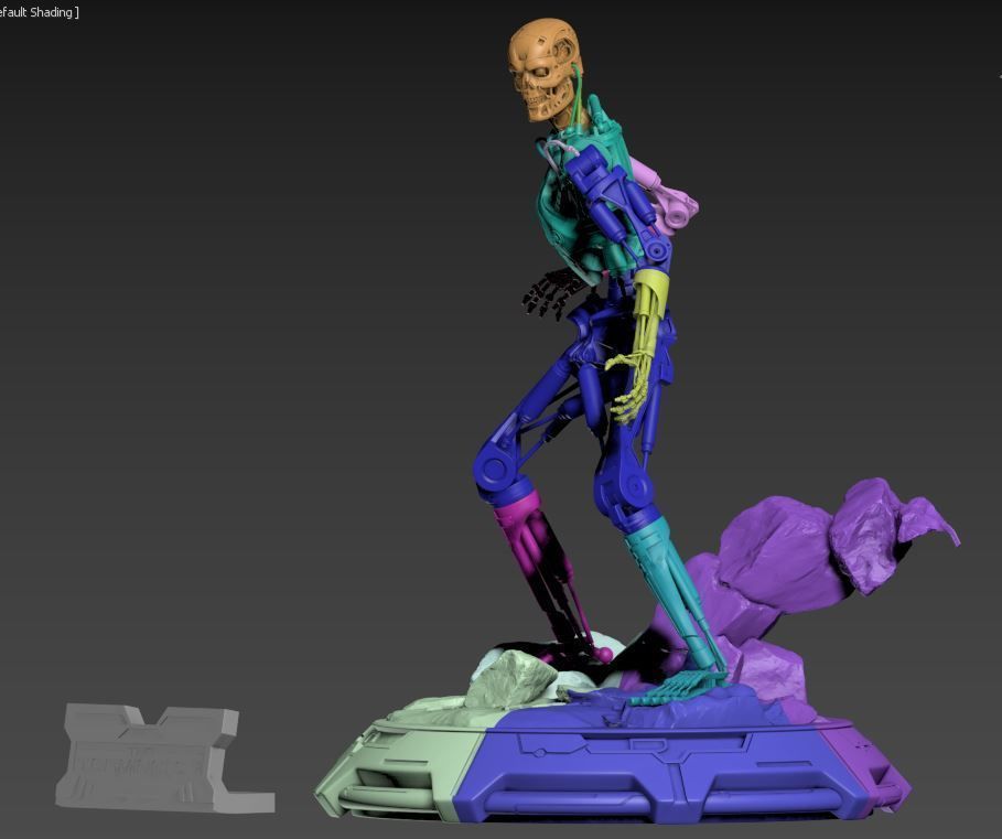 Terminator T-800 Endoskeleton Rekvizit T1 3D print model_16