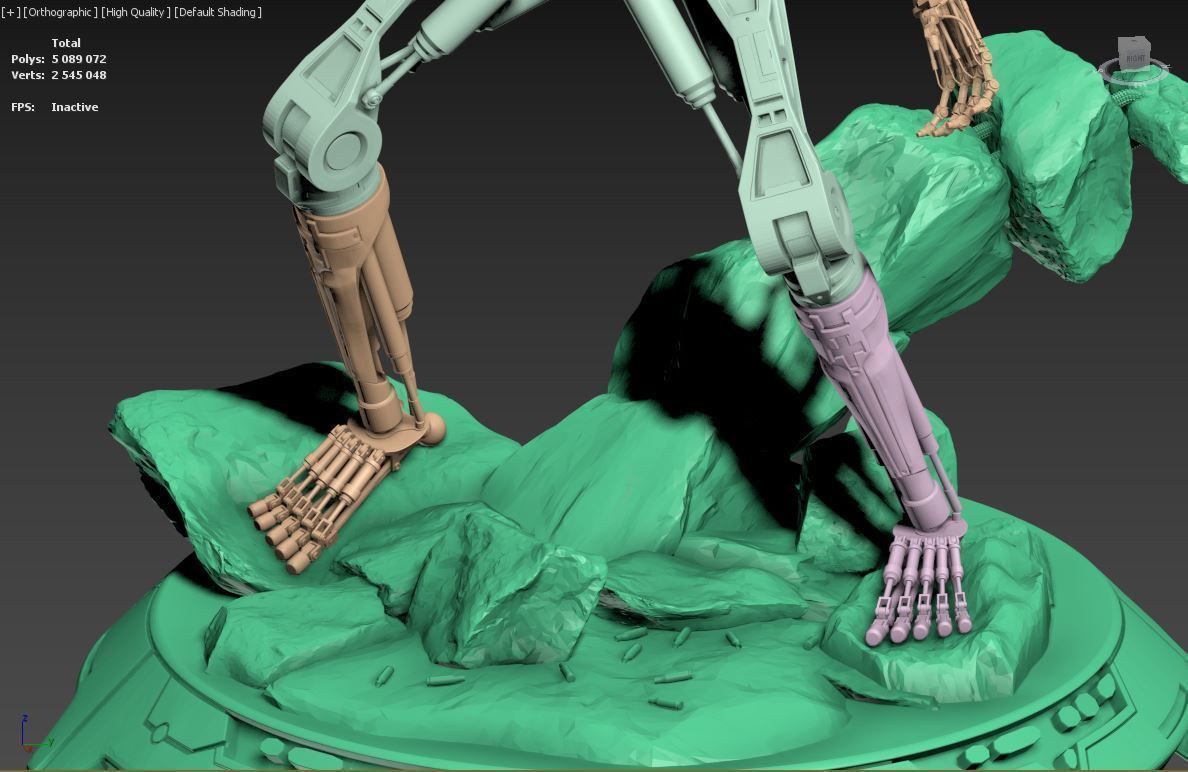 Terminator T-800 Endoskeleton Rekvizit T1 3D print model_32