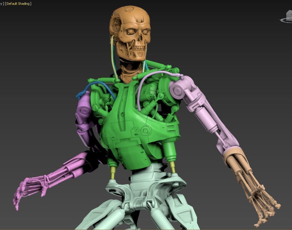 Terminator T-800 Endoskeleton Rekvizit T1 3D print model_20