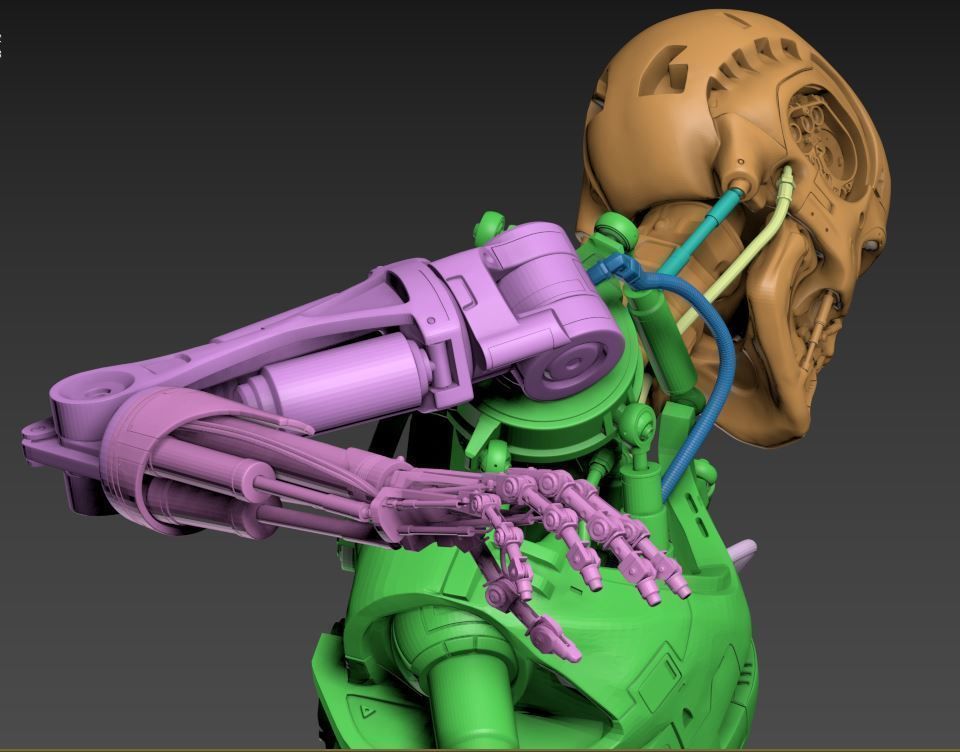 Terminator T-800 Endoskeleton Rekvizit T1 3D print model_28