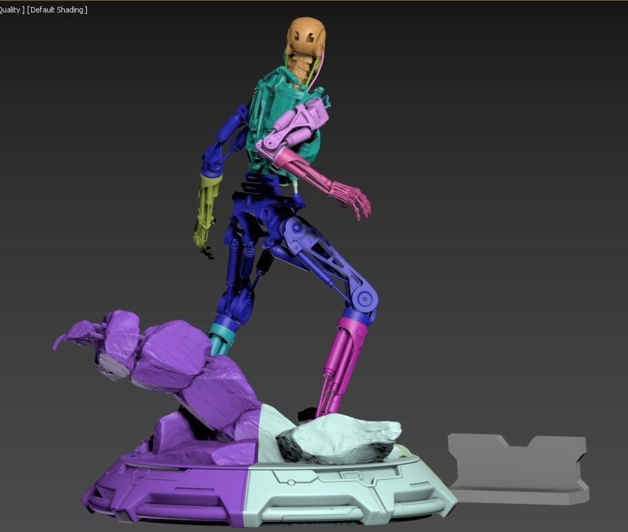 Terminator T-800 Endoskeleton Rekvizit T1 3D print model_18