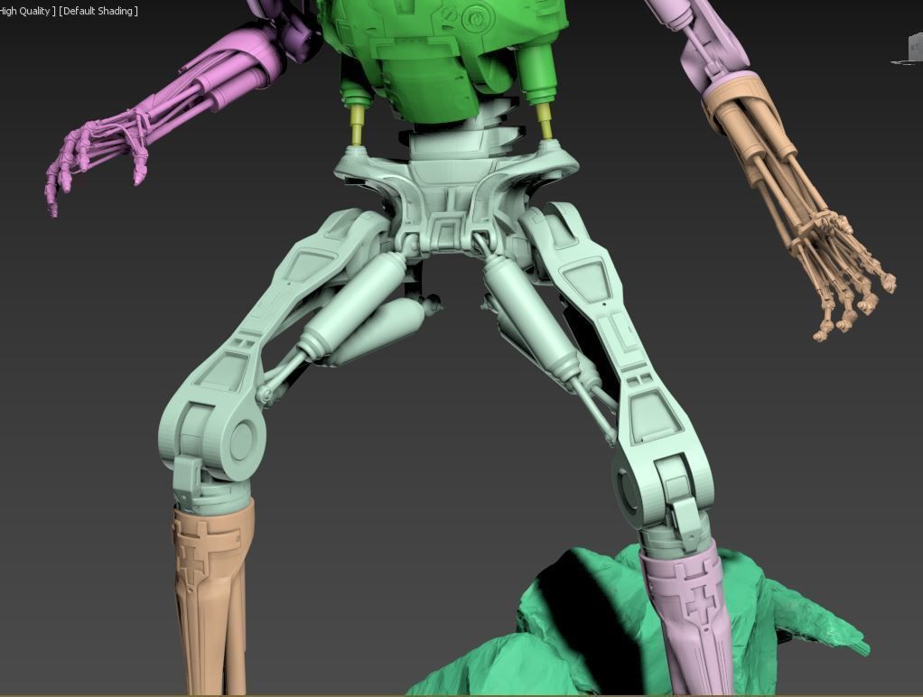 Terminator T-800 Endoskeleton Rekvizit T1 3D print model_31