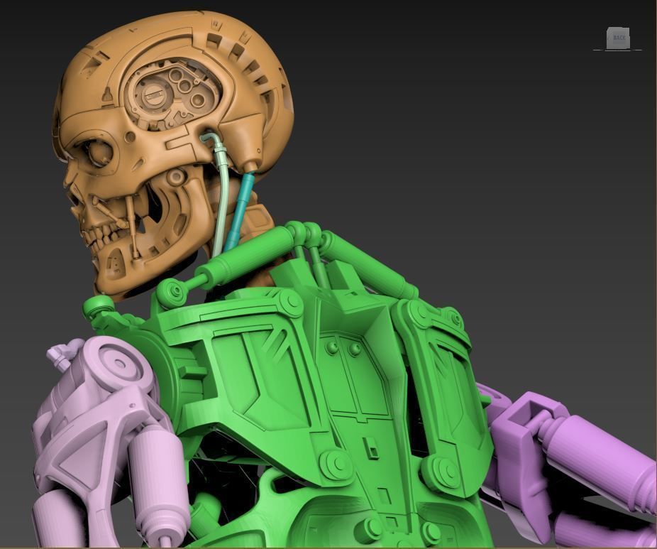 Terminator T-800 Endoskeleton Rekvizit T1 3D print model_30