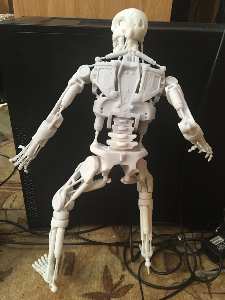 Terminator T-800 Endoskeleton Rekvizit T1 3D print model_5