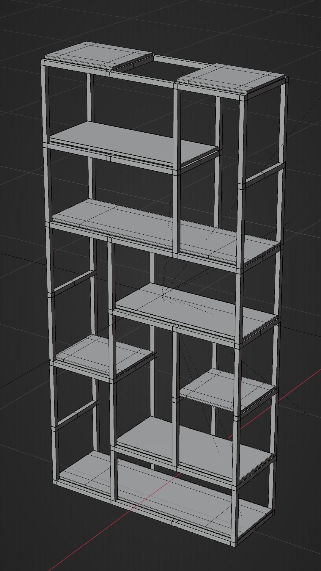 Cliff Shelf Model 3D model_2
