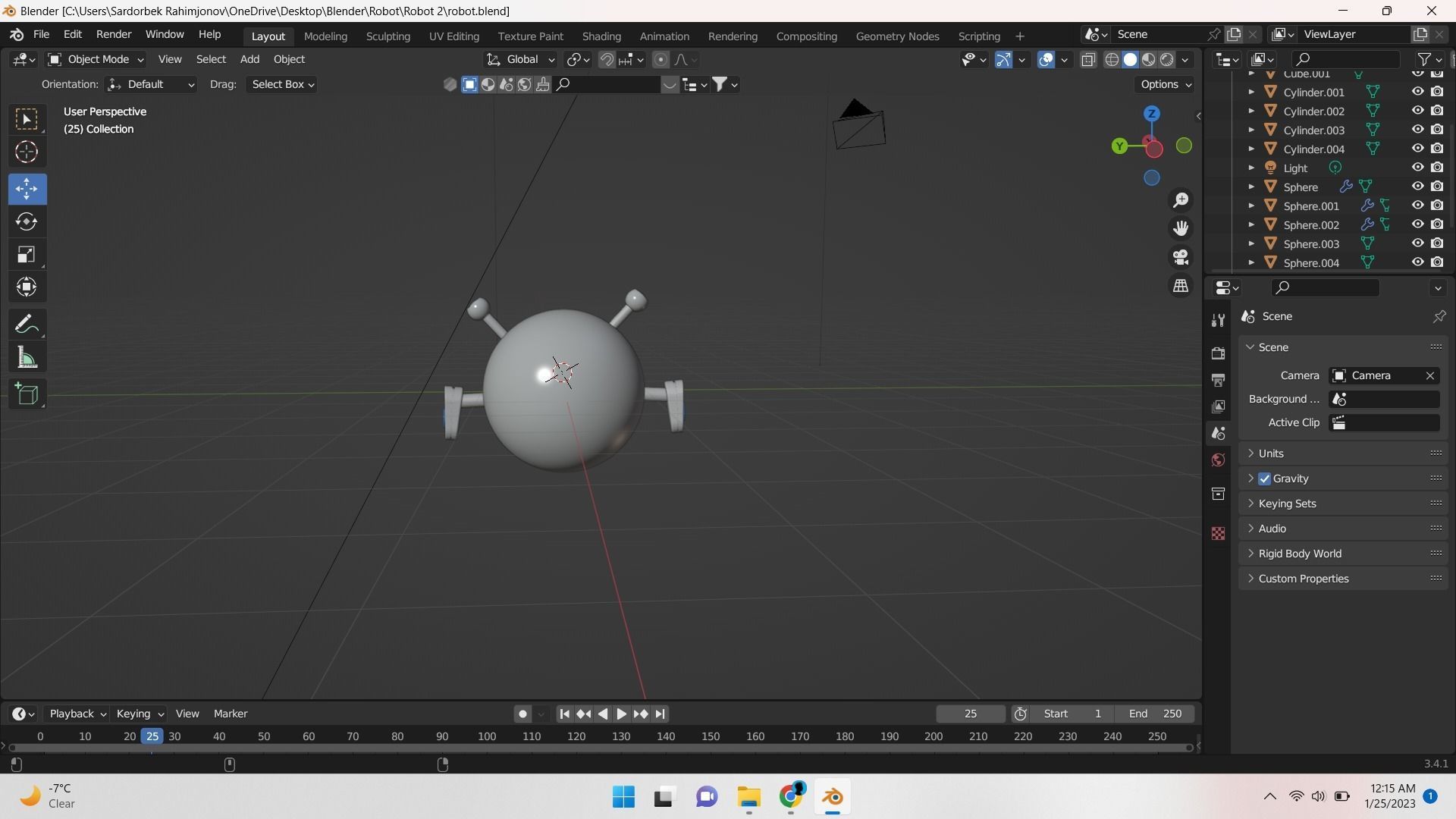 Robot Multfilm Herro  3D print model_3