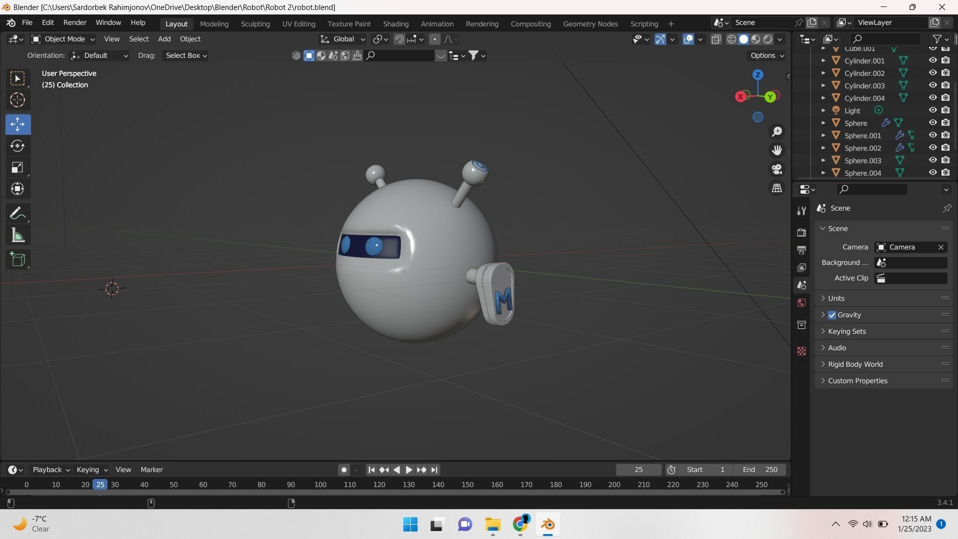 Robot Multfilm Herro  3D print model_2