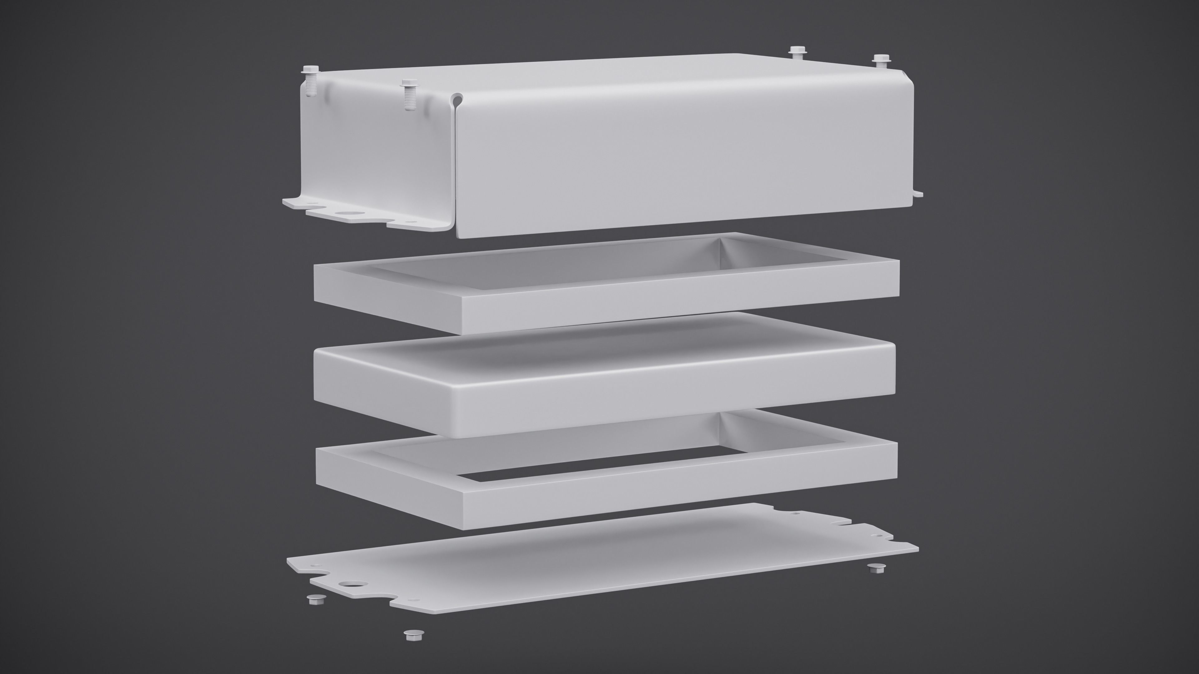 Nizh in Kontakt-1 box - ERA for Tank High Poly 3D model 3D model 3D model_2