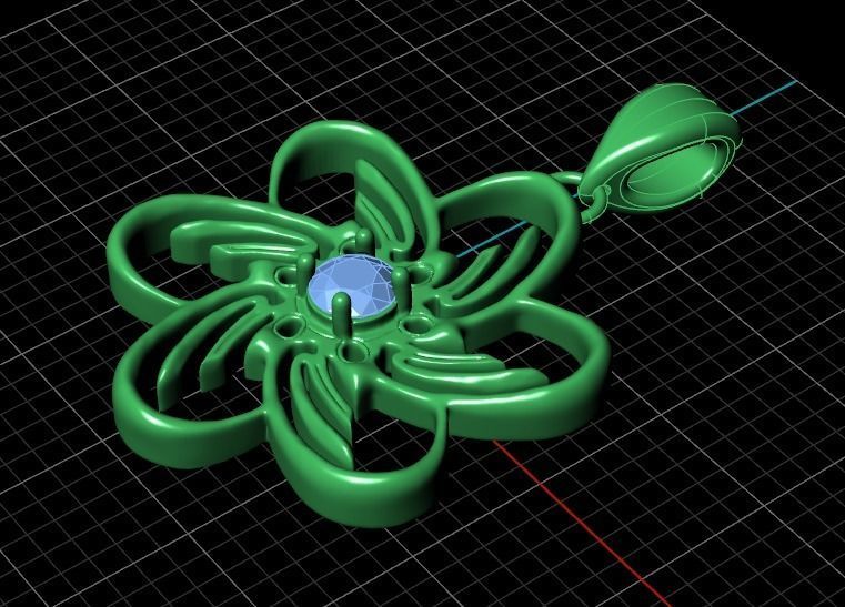 pendant Star of Desires 3D print model_5