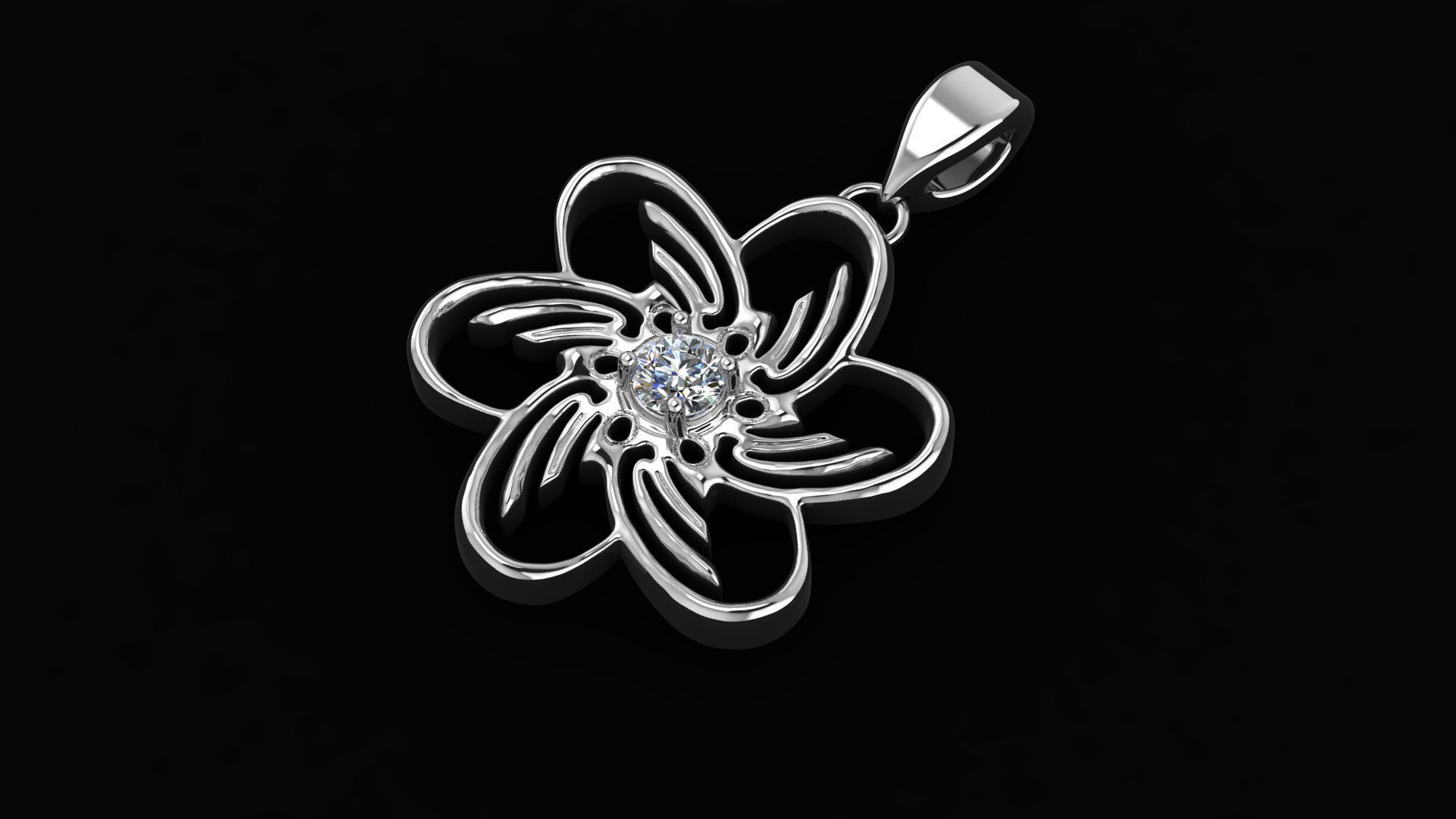 pendant Star of Desires 3D print model_1