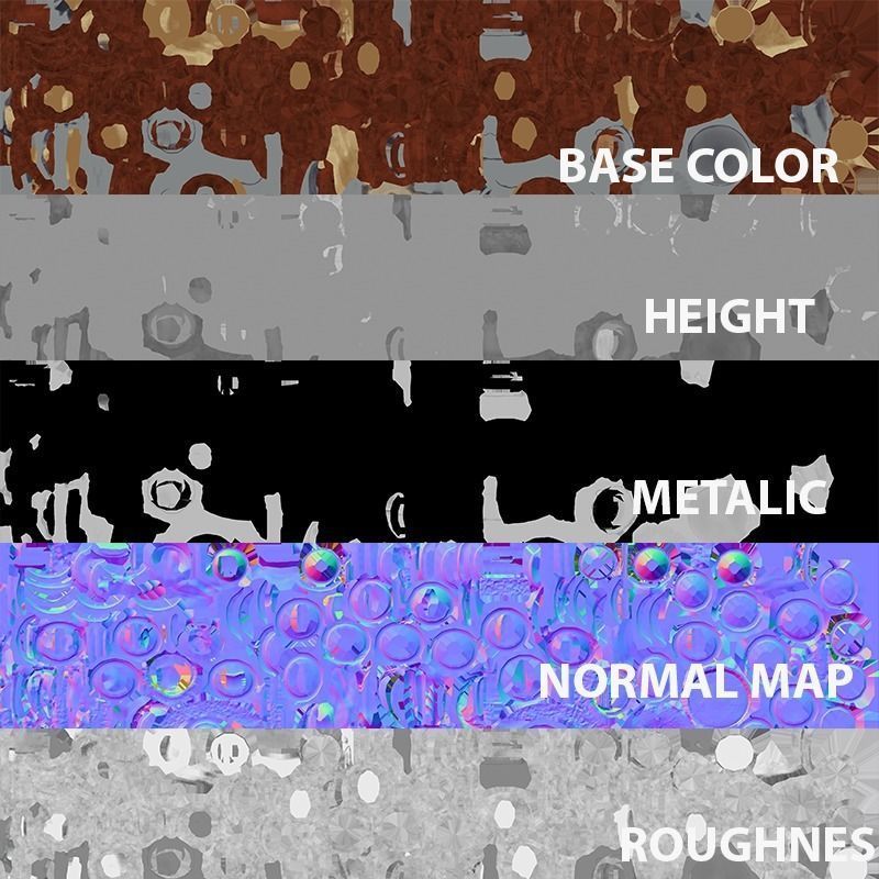 Stylized Axe - Bone Axe Low-poly 3D model_10