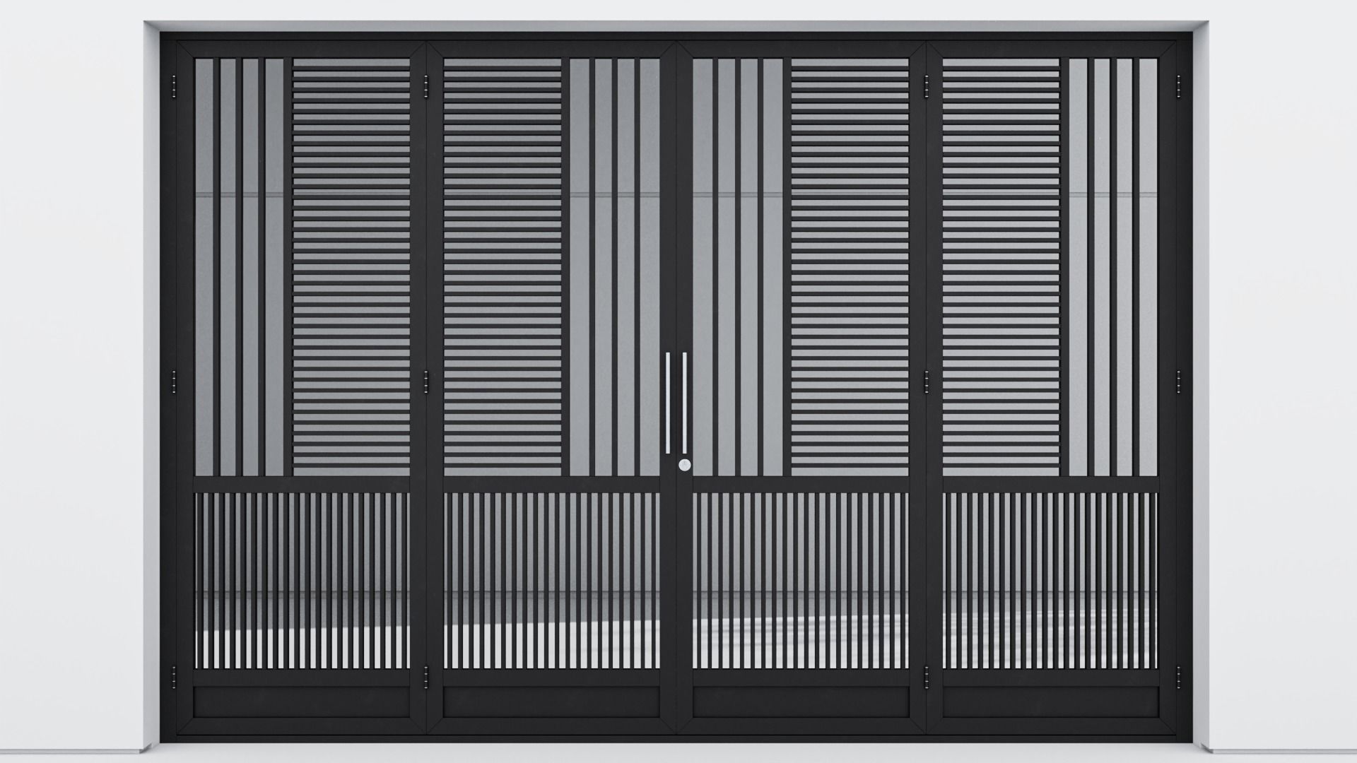 Aluminium door 73 3D model_1