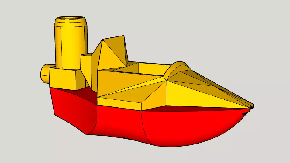 Toy Boat Ballon Motor 3D print model_0