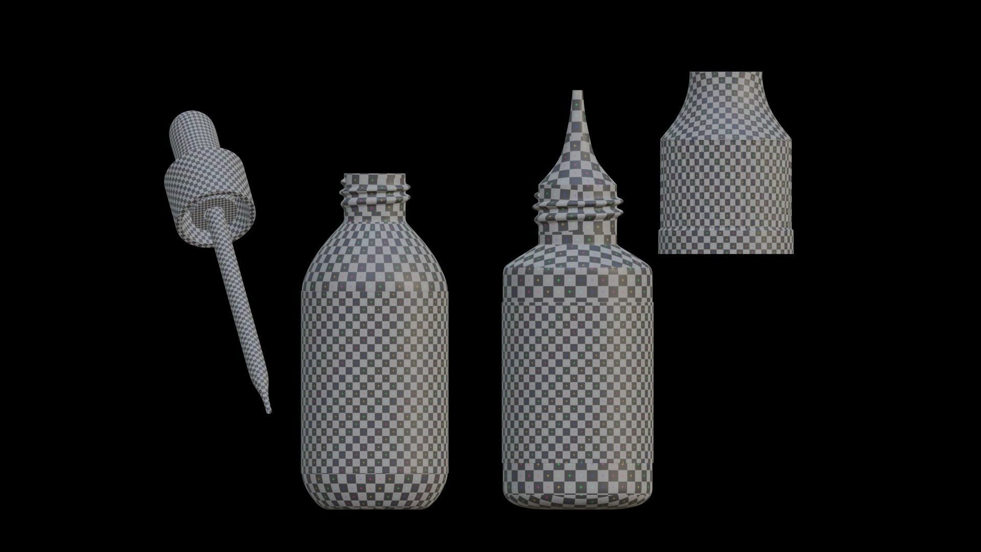 Cosmetic Bottle 3D model_2