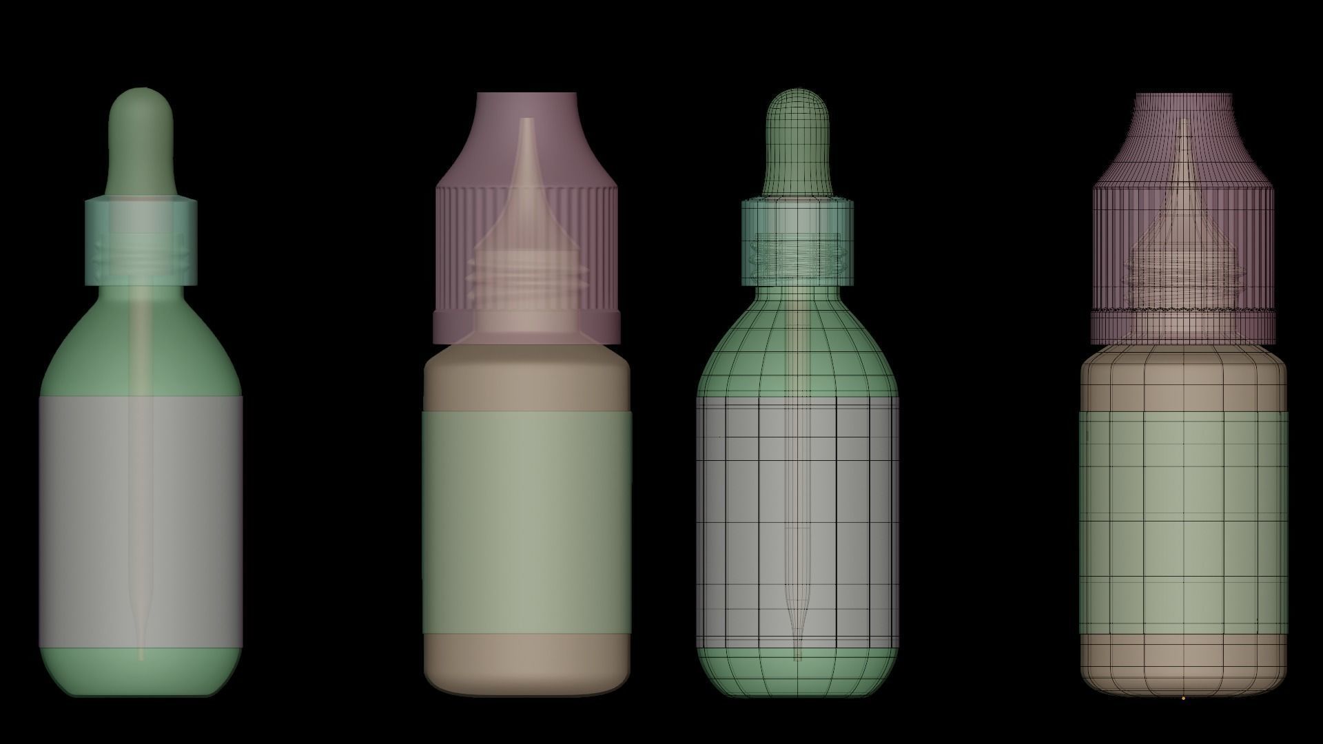 Cosmetic Bottle 3D model_1