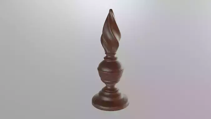 Decorative twist Finial