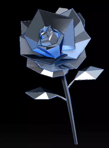 Rose Love LO POLY 3d print model 3D print model