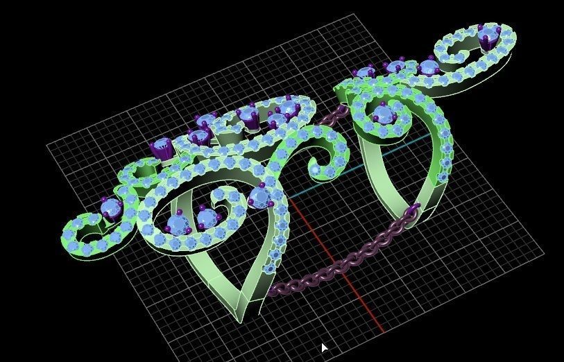 Elvish duo ring 3D print model_13