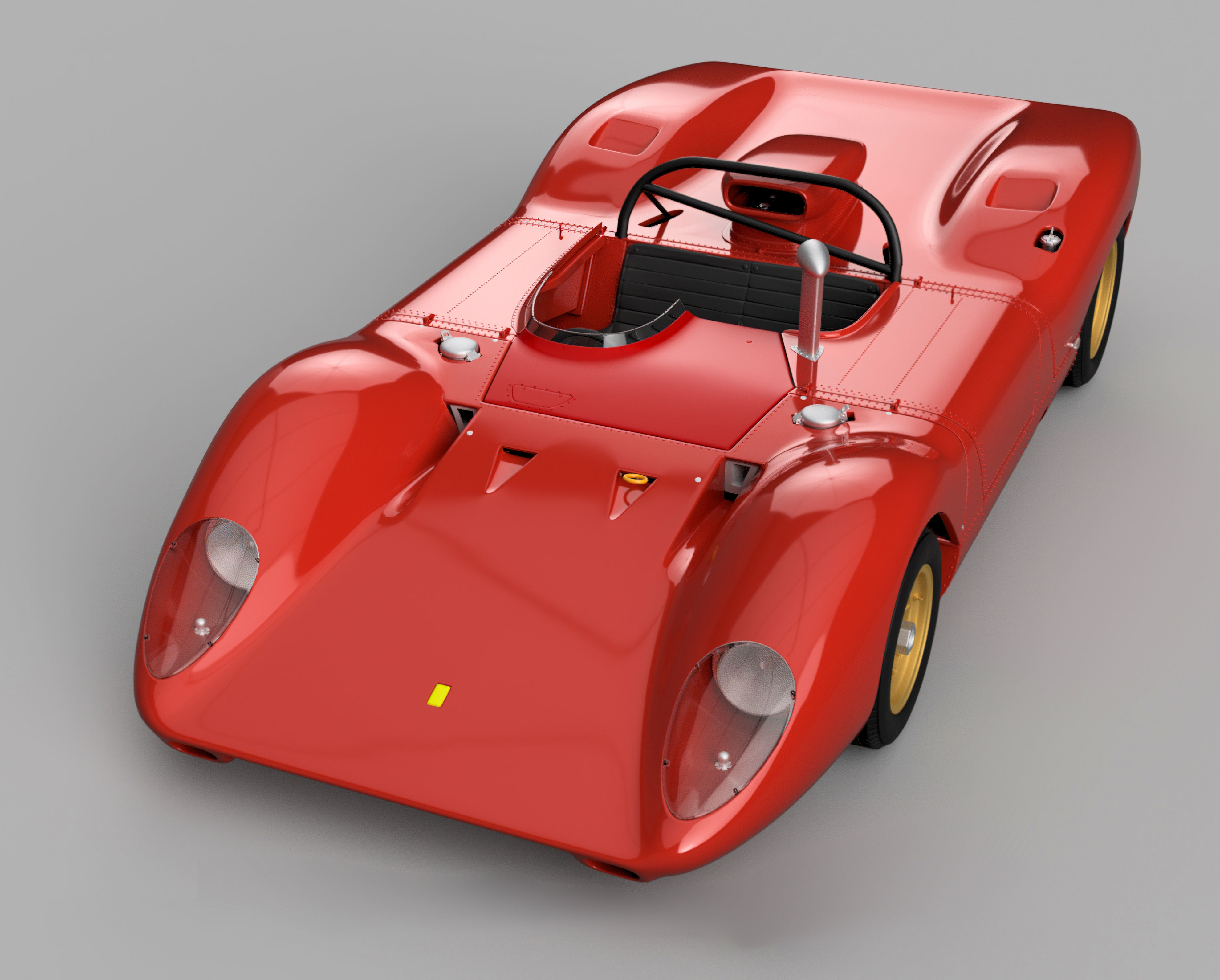 Ferrari 312 P 3D Printable - Car Kit Pack Bundle 3D Model Collection_13
