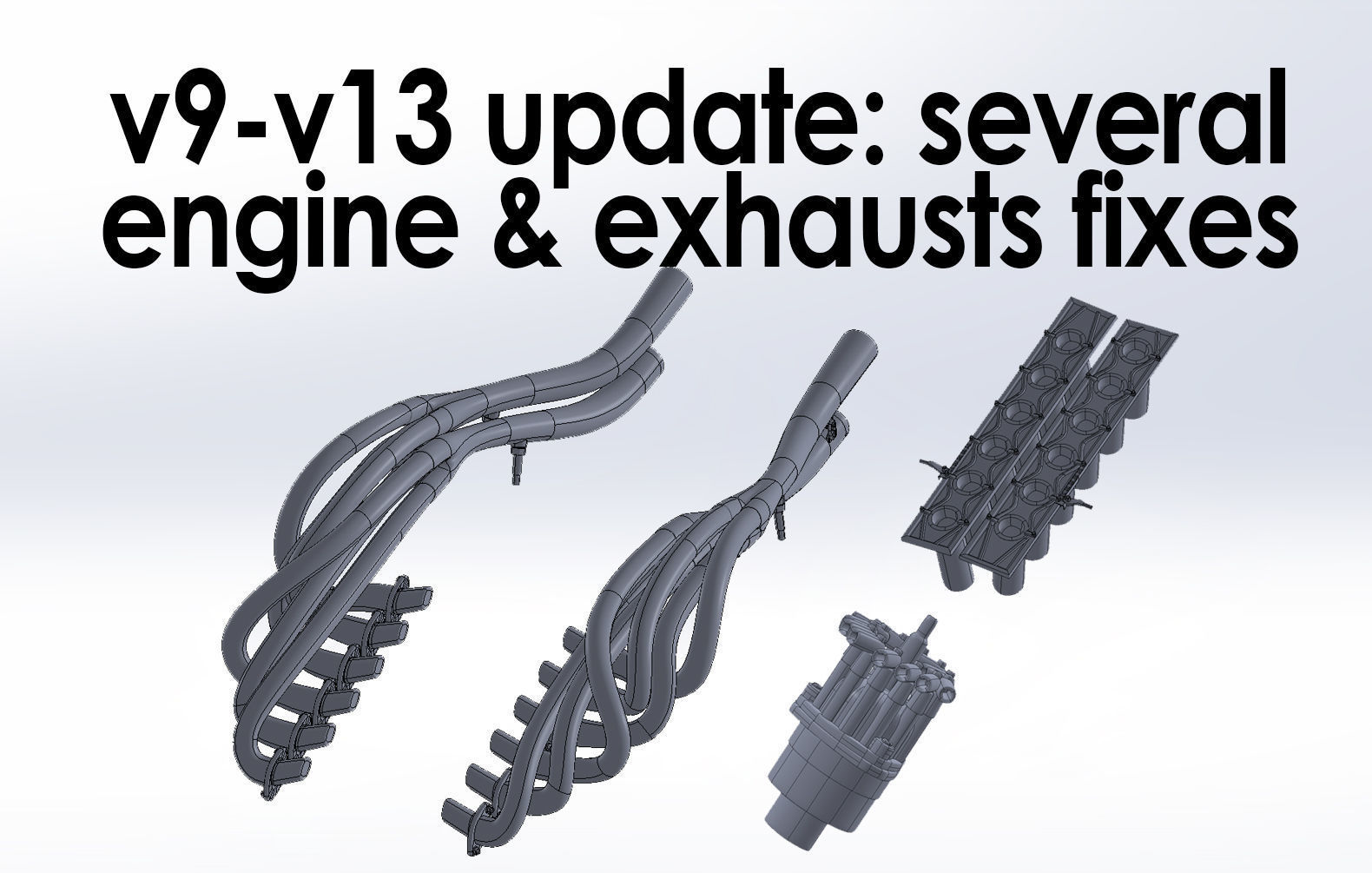 Ferrari 312 P 3D Printable - Car Kit Pack Bundle 3D Model Collection_32
