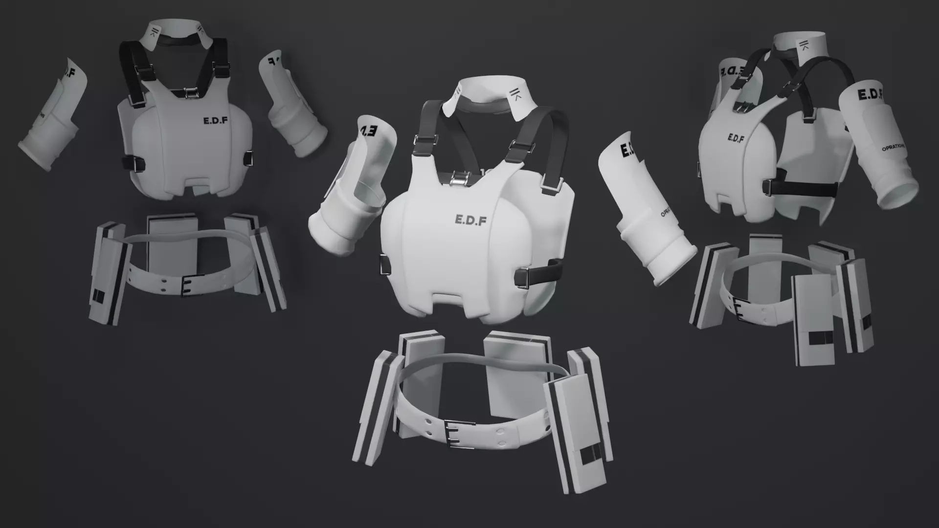 Armor three body 3D model