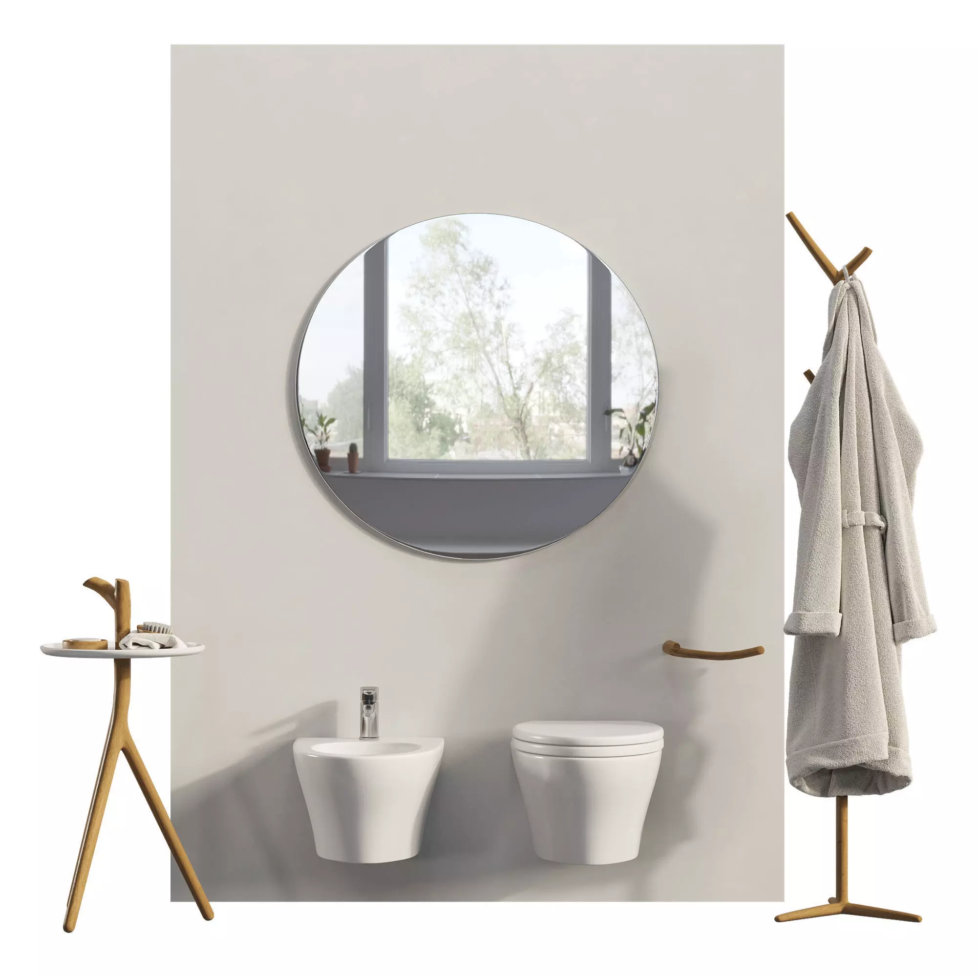 Bathroom Accessories Set 3D model