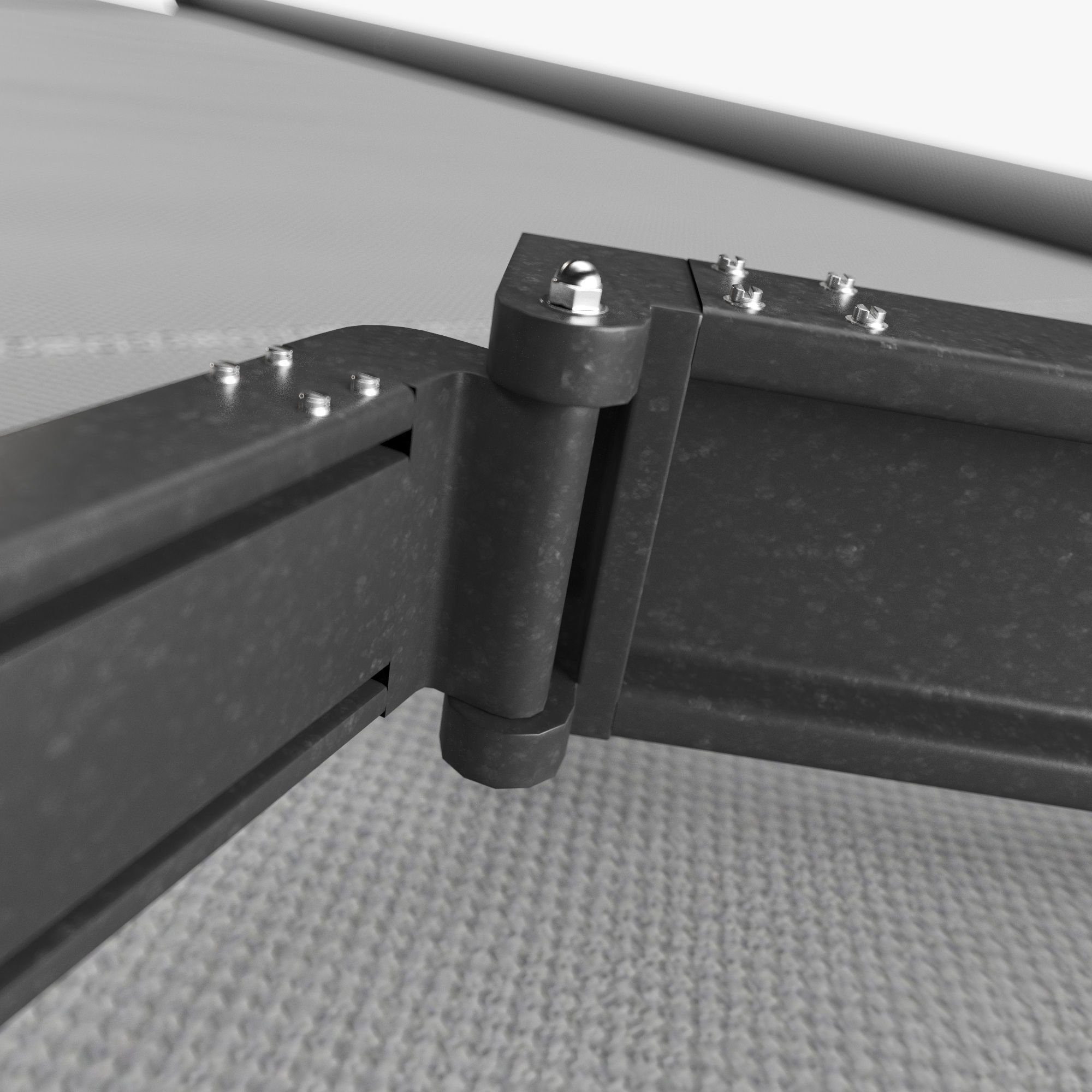 Awnings set for seafood restaurants 3D model_4