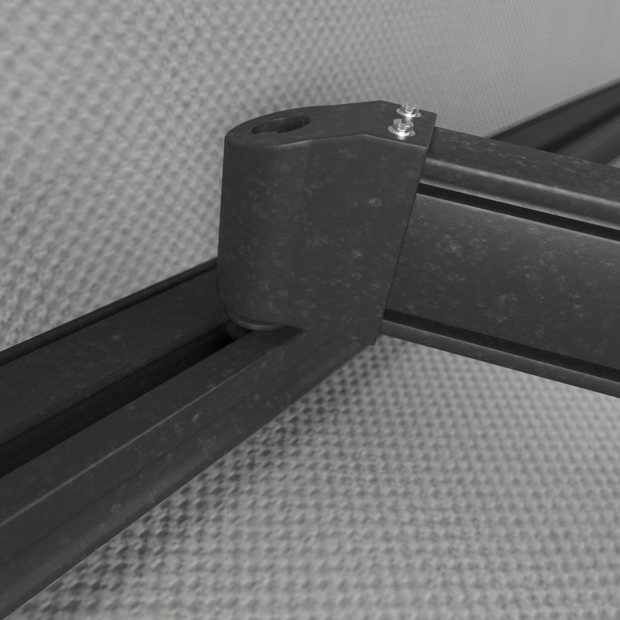 Awnings set for seafood restaurants 3D model_5