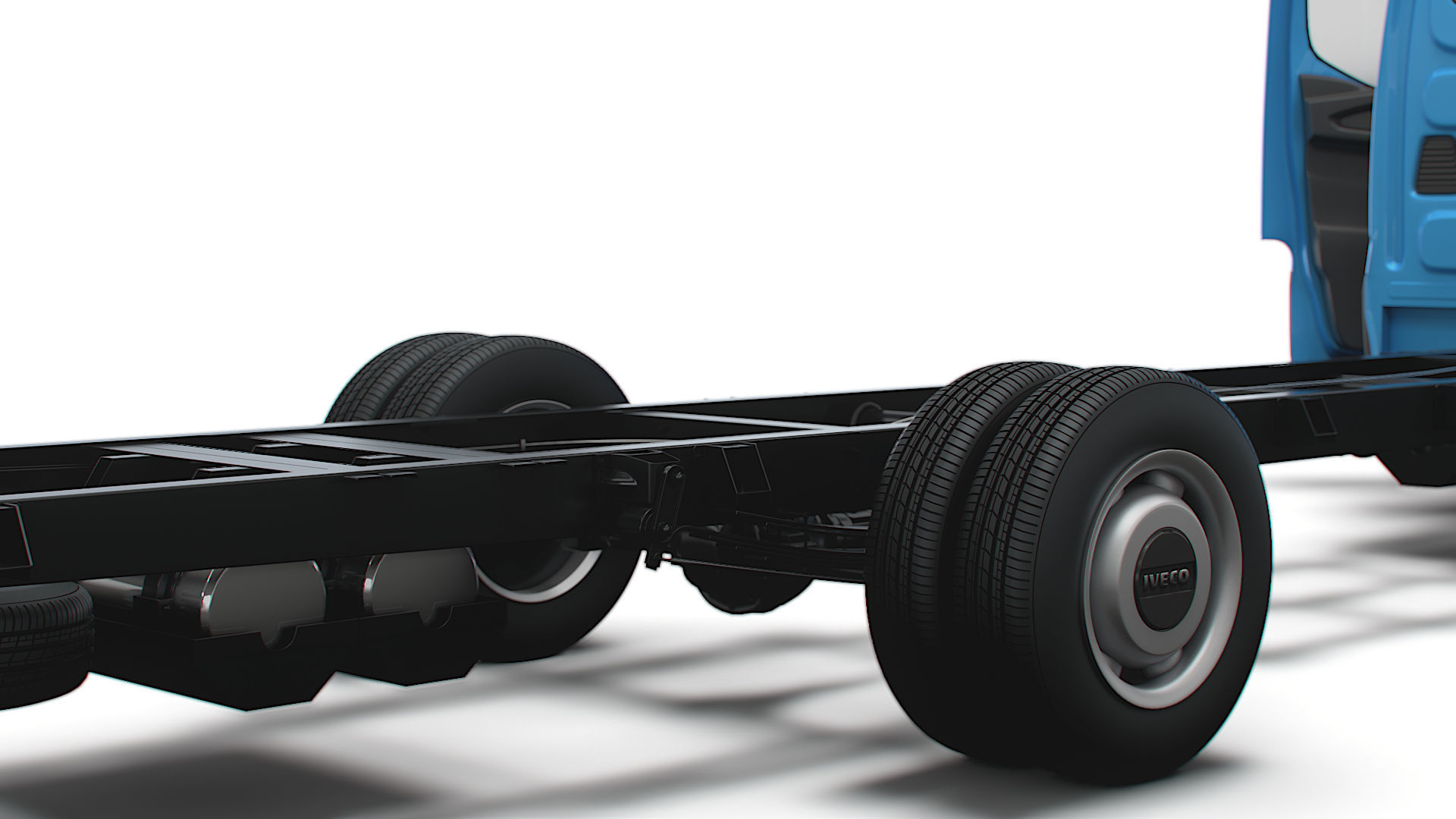 Iveco Daily Single Cab HQ Interior L7 Chassis 2023 3D model_11