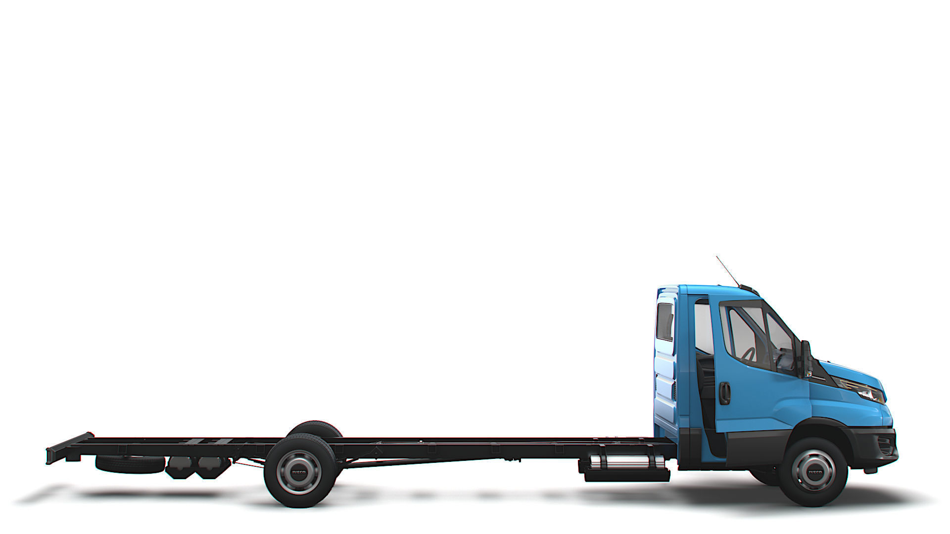 Iveco Daily Single Cab HQ Interior L7 Chassis 2023 3D model_1