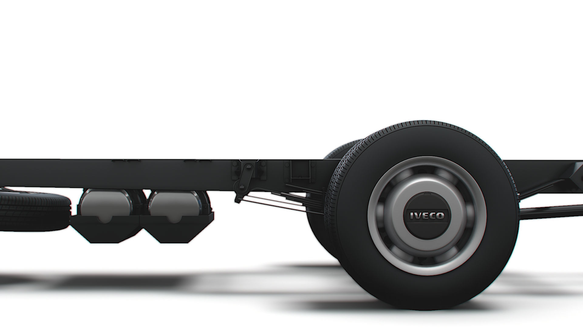 Iveco Daily Single Cab HQ Interior L7 Chassis 2023 3D model_9