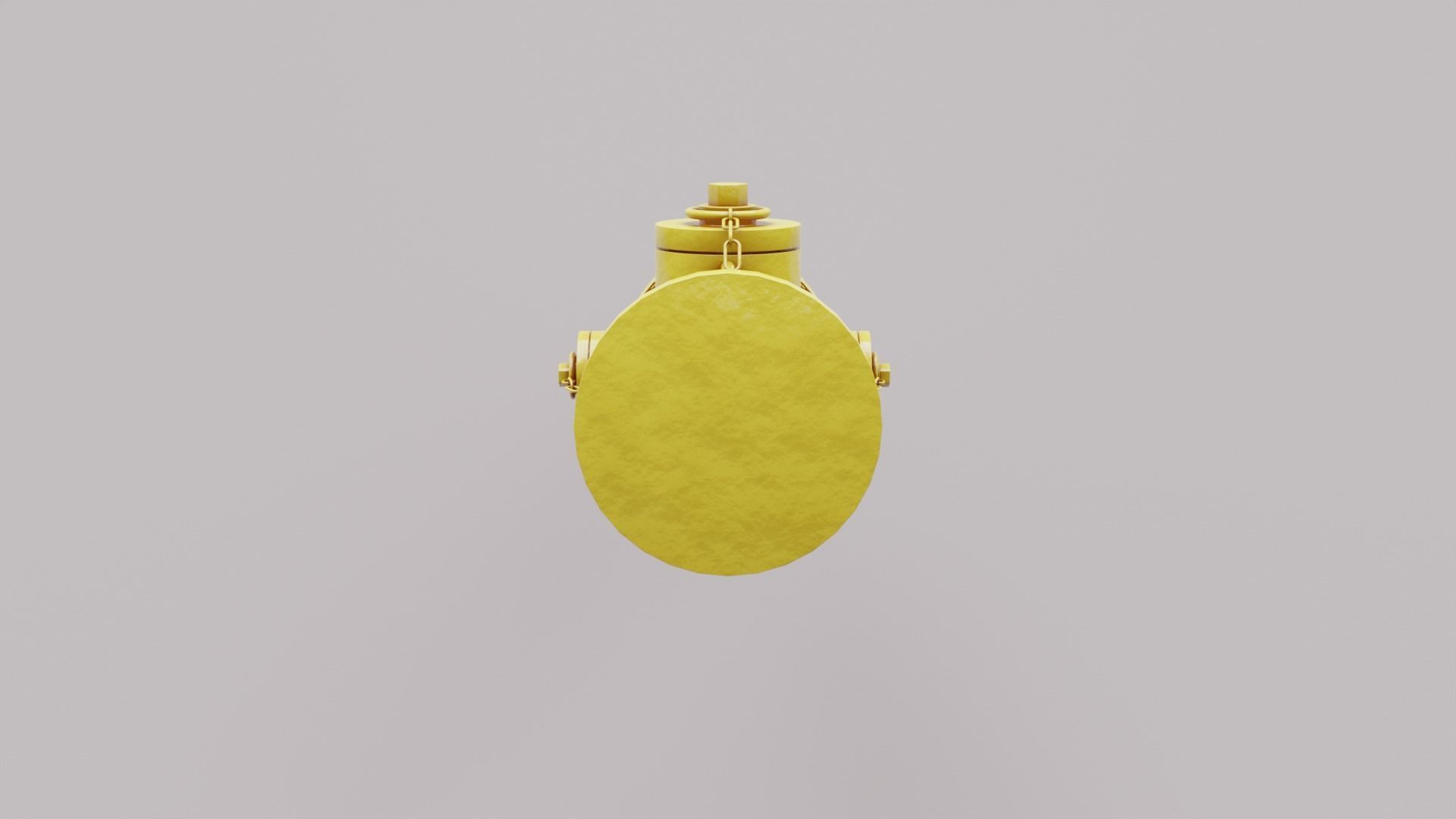 Fire Hydrant Low-poly 3D model_6