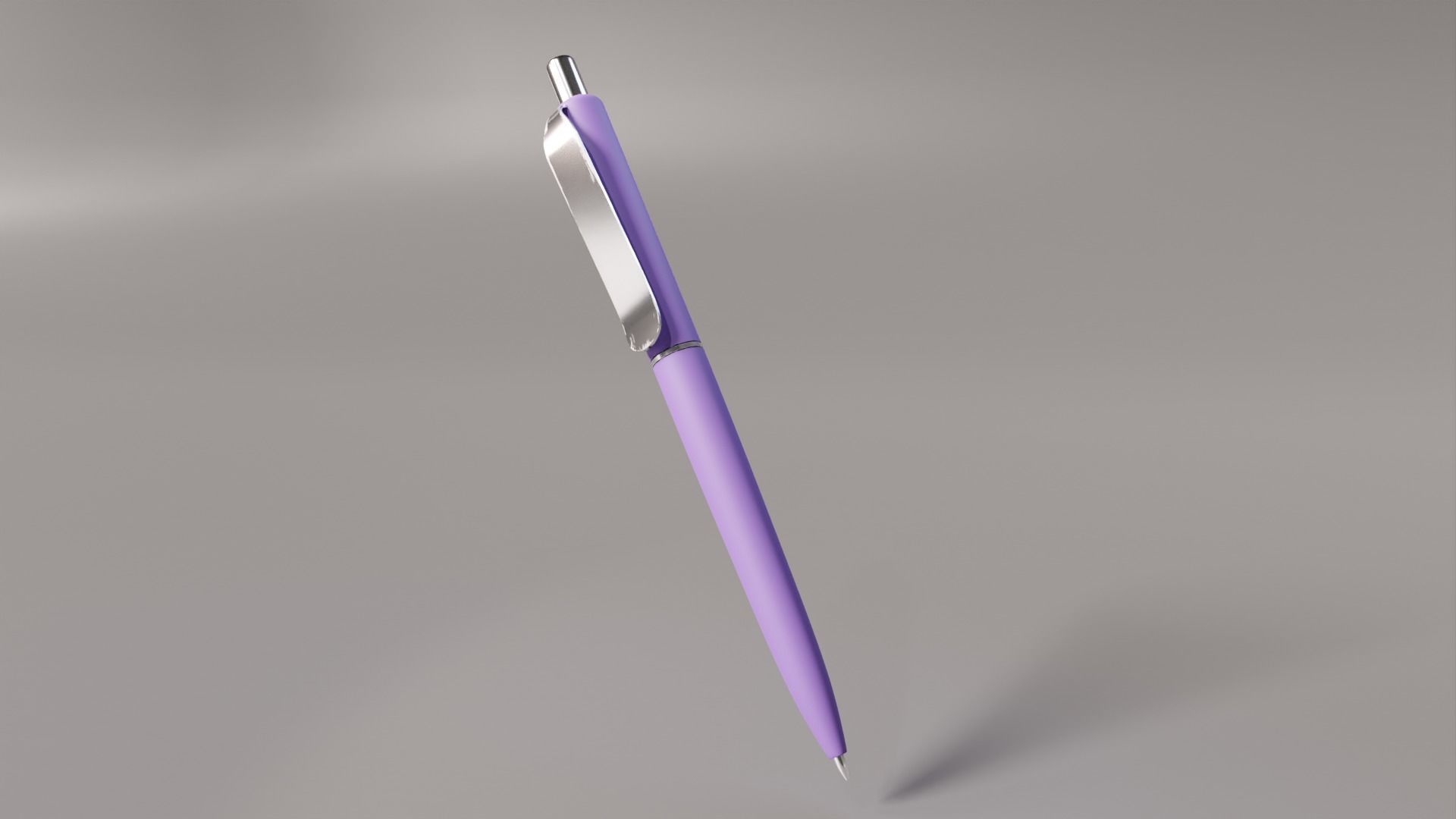 Ballpoint pens in several colours 3D model_5
