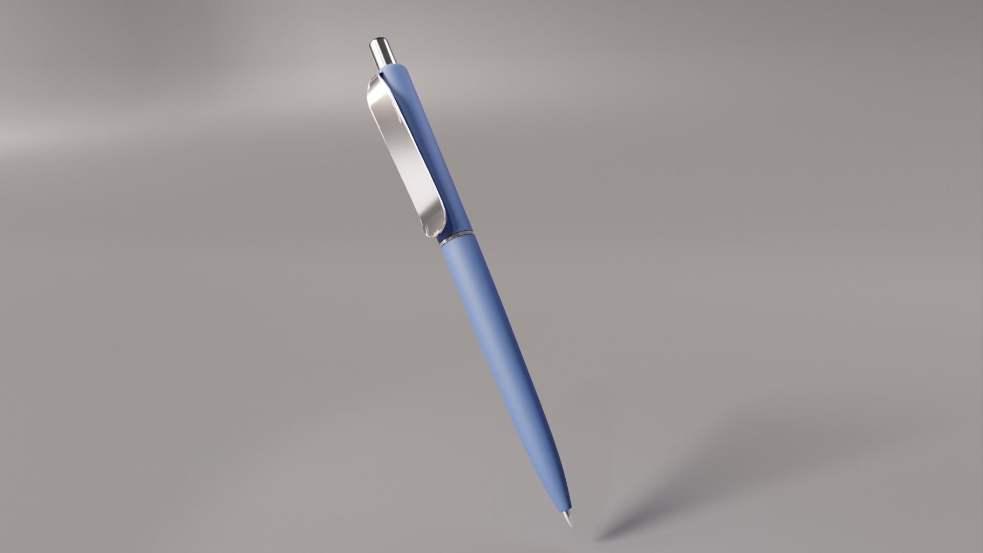 Ballpoint pens in several colours 3D model_6