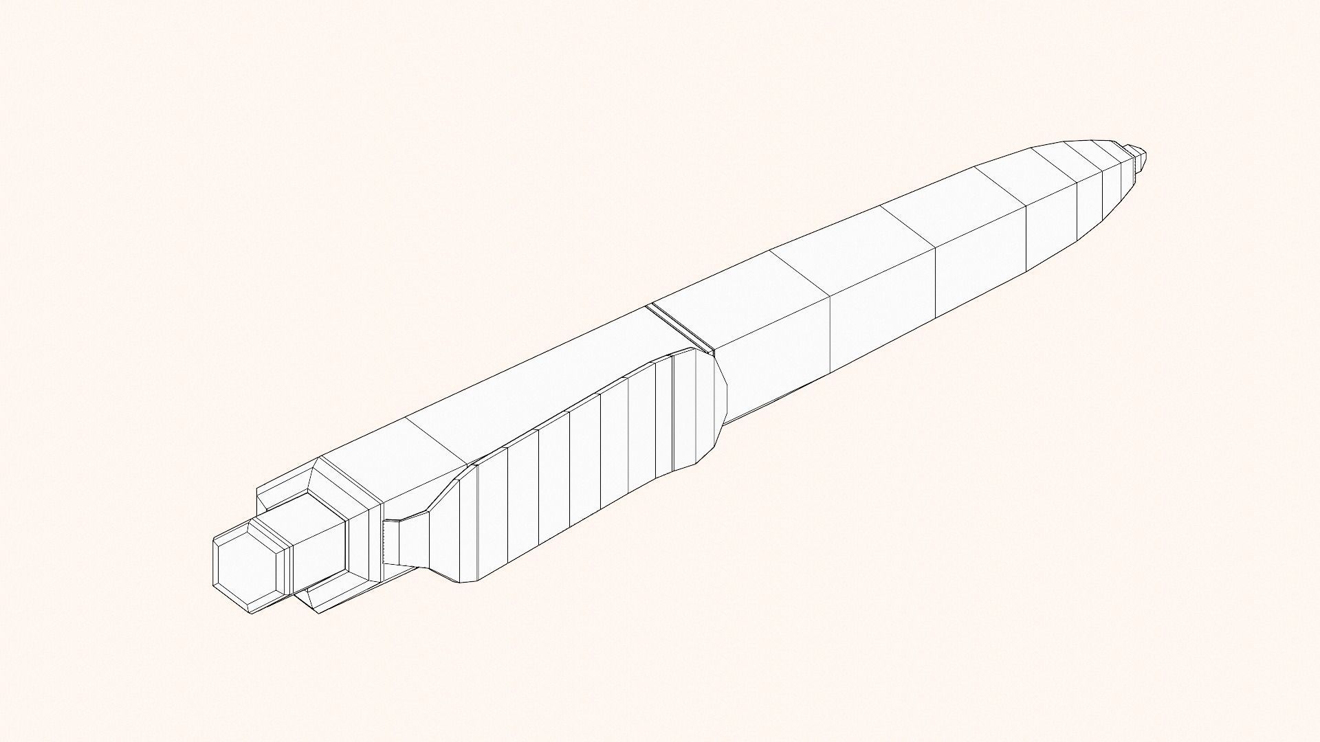 Ballpoint pens in several colours 3D model_28