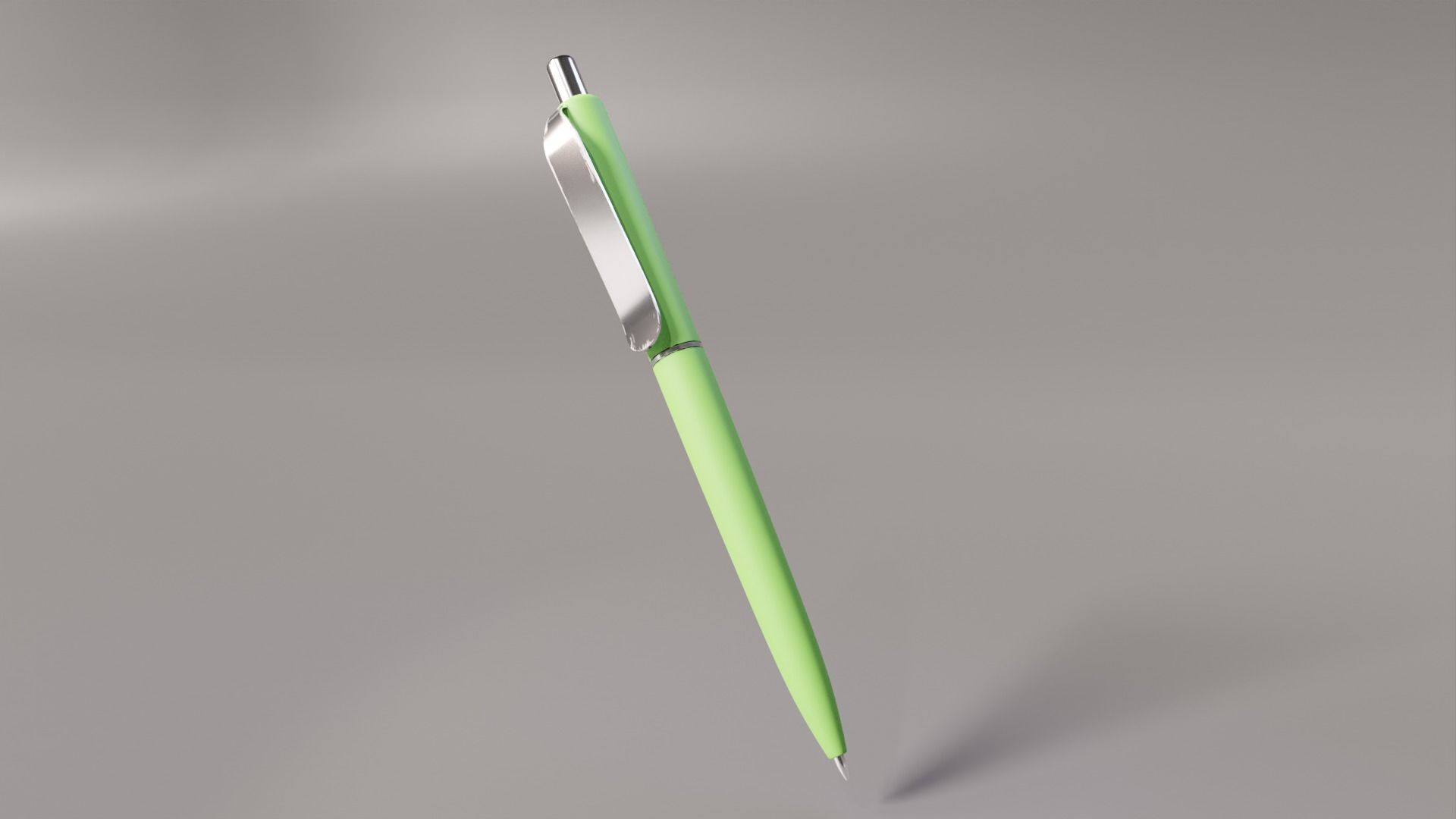 Ballpoint pens in several colours 3D model_8