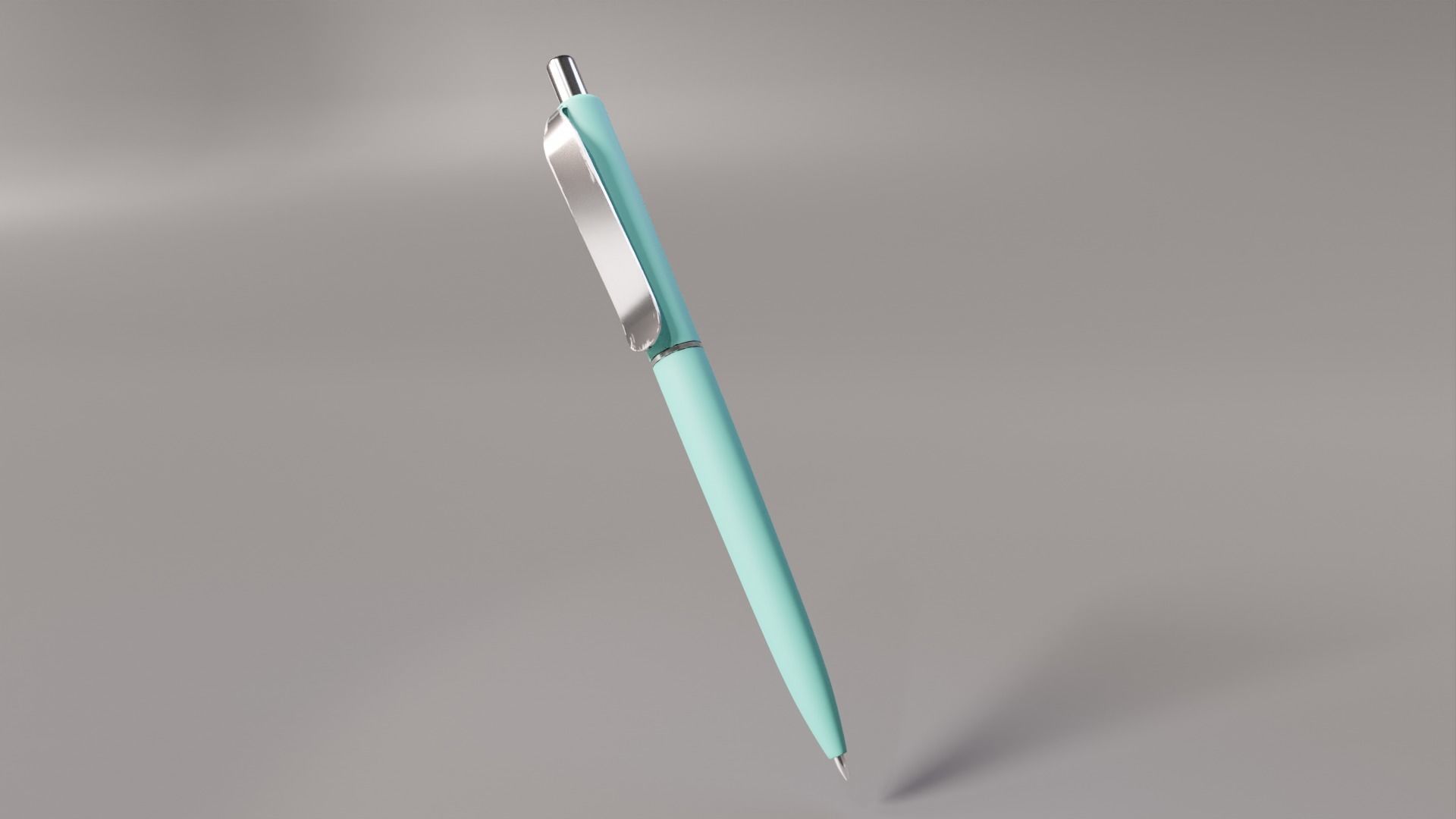 Ballpoint pens in several colours 3D model_7