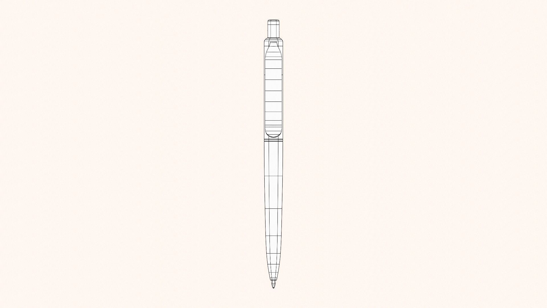 Ballpoint pens in several colours 3D model_18