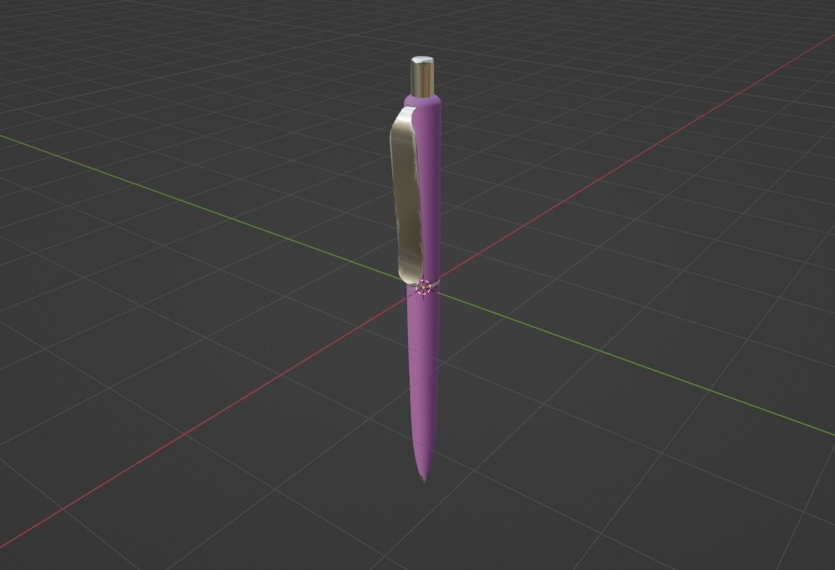 Ballpoint pens in several colours 3D model_30