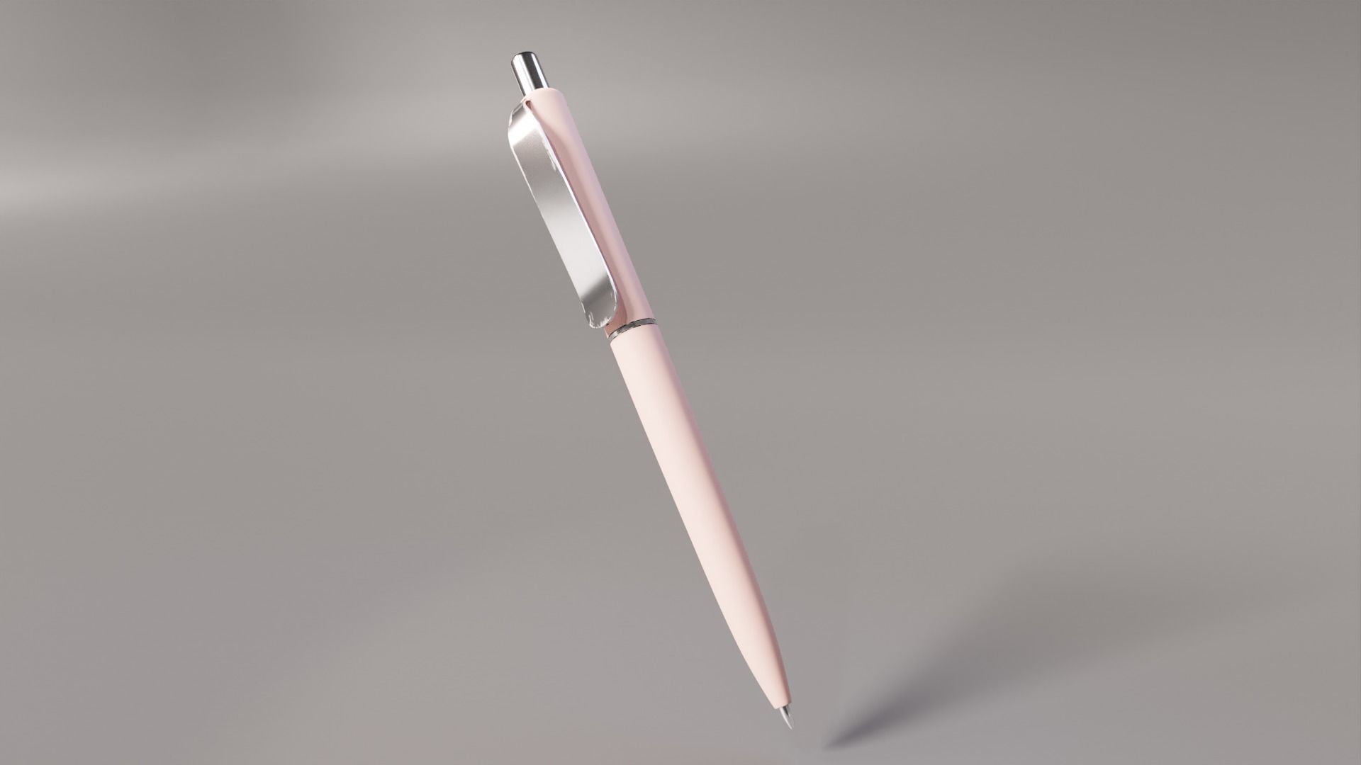 Ballpoint pens in several colours 3D model_2