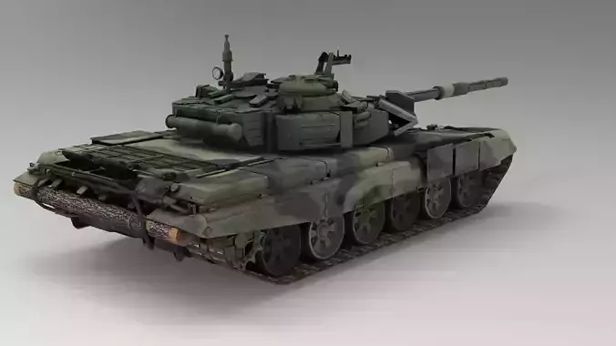 T-90S Bhishma Low-poly 3D model