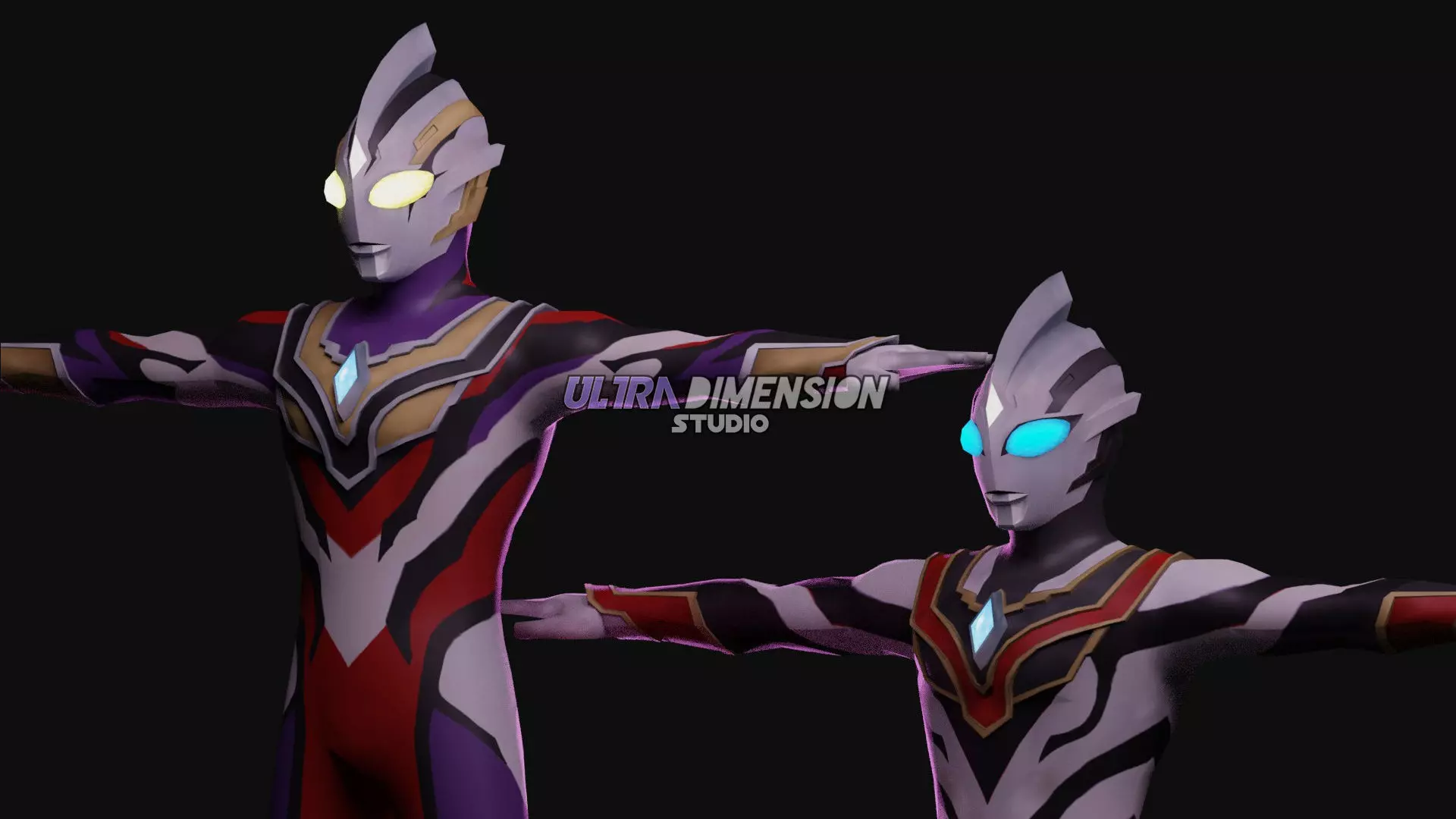Ultraman Trigger Truth and Evil Trigger - 3D Model 3D model_0