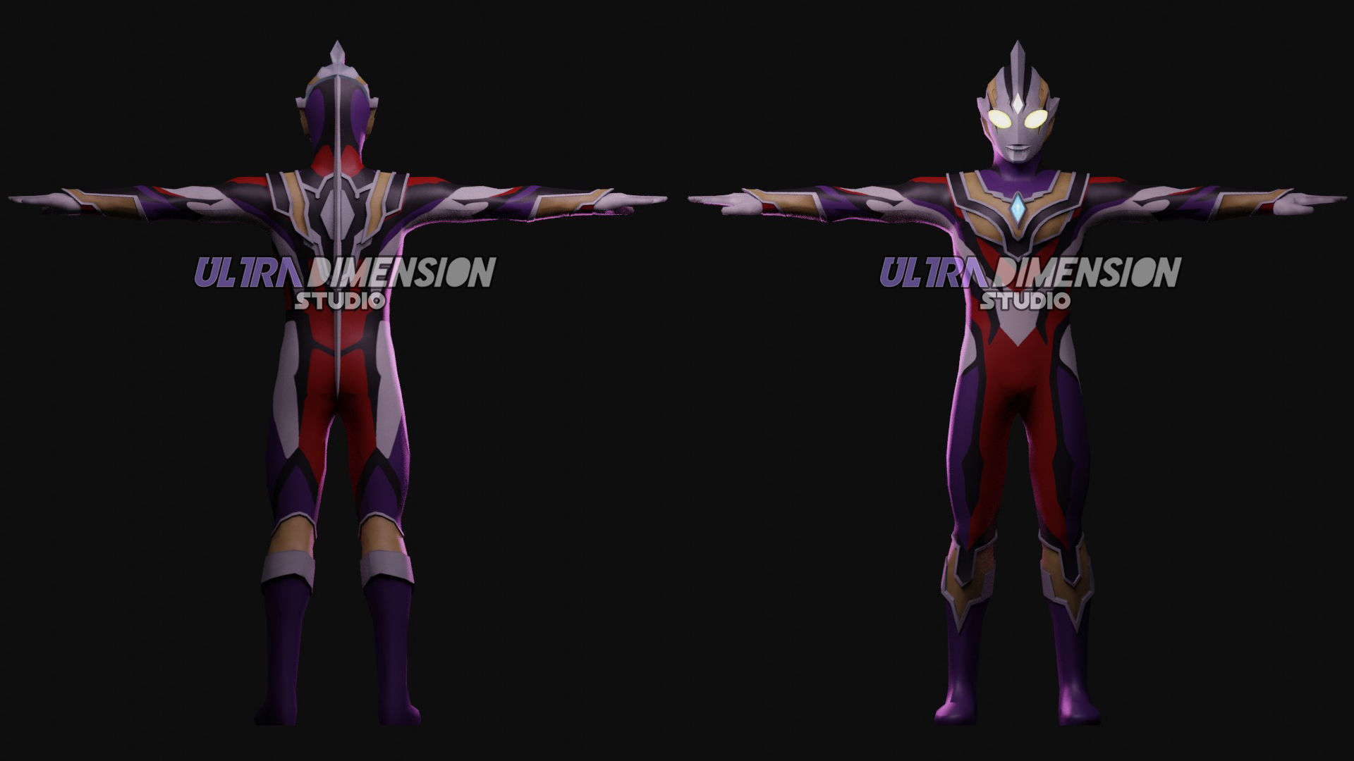 Ultraman Trigger Truth and Evil Trigger - 3D Model 3D model_12
