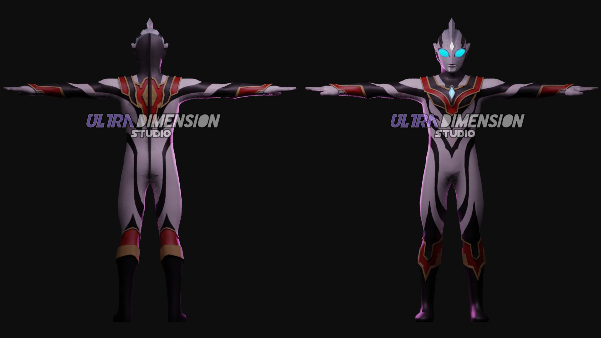 Ultraman Trigger Truth and Evil Trigger - 3D Model 3D model_11