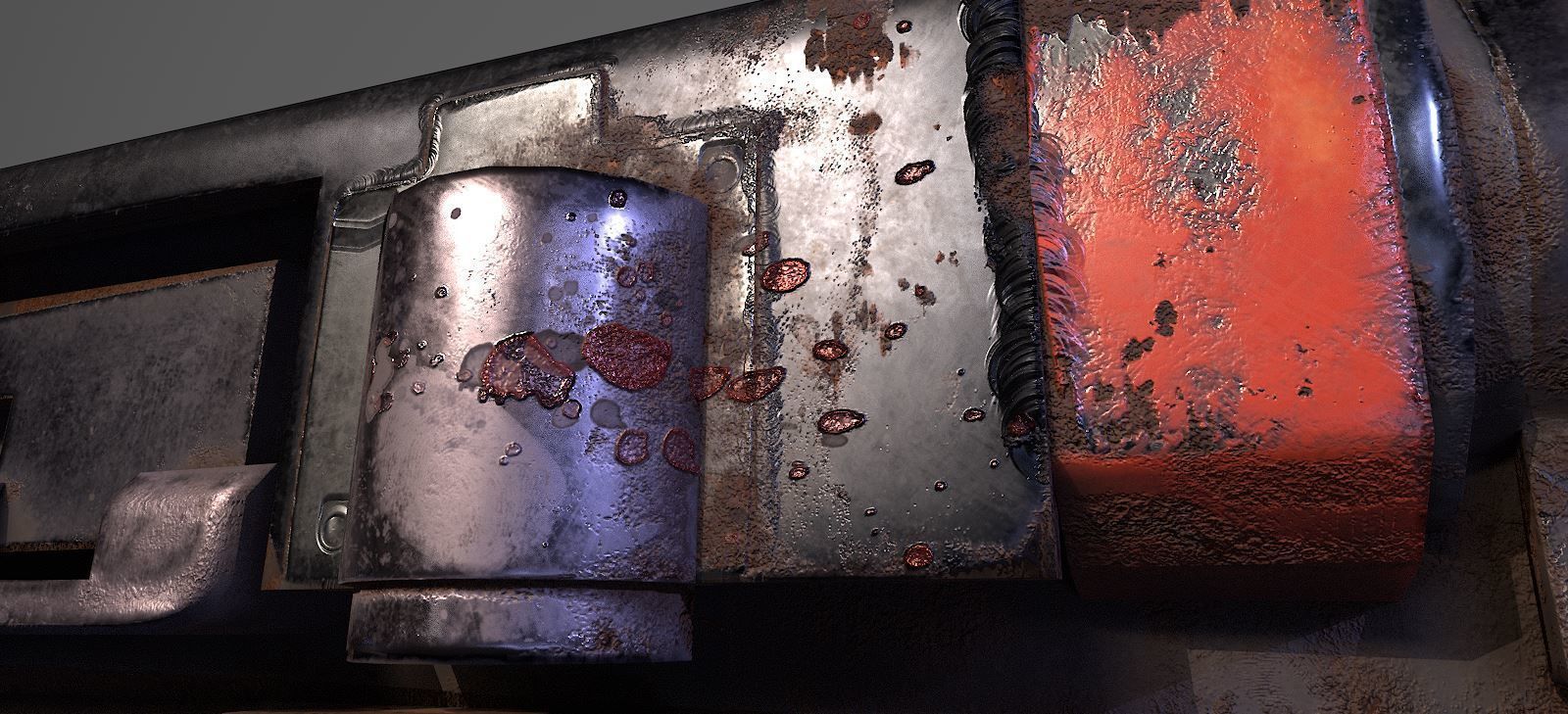 Lowpoly Stylized Gun Low-poly 3D model_3