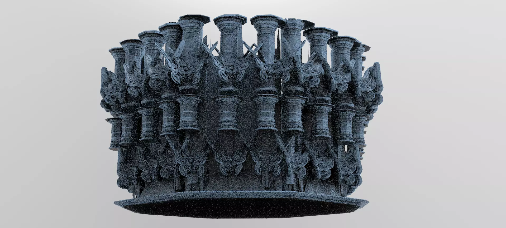 Dark Celtic Gods Ring 1 3D model_0