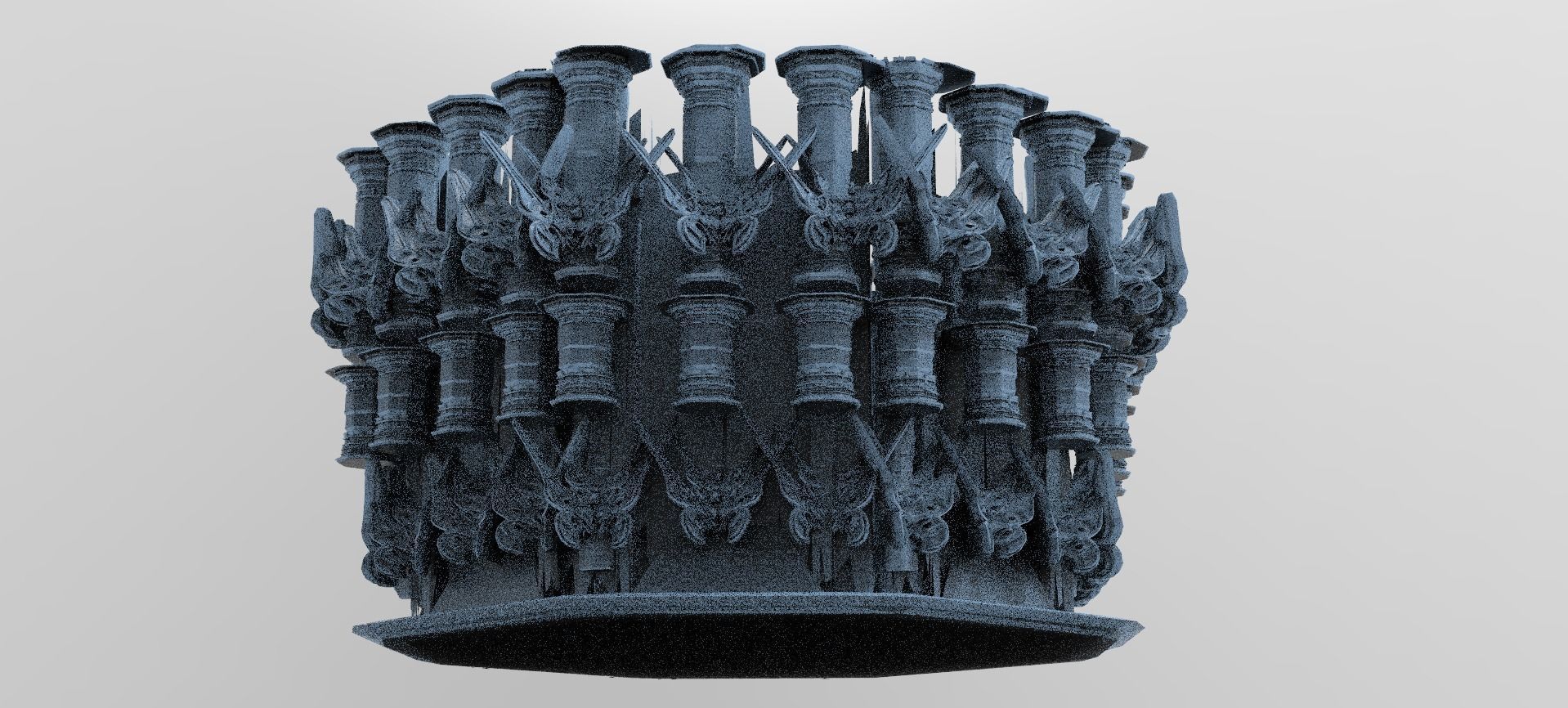 Dark Celtic Gods Ring 1 3D model_1