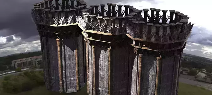 Dark Celtic Gods Tower 2  3D model